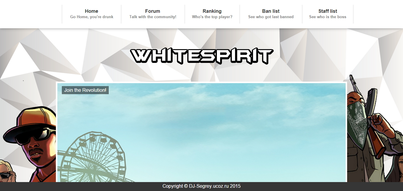 Whitespirit красивый html шаблон для samp