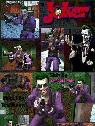 Мужской скин TechKnow The Joker для CS:Source