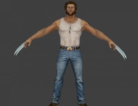 Мужской скин Wolverine для CS:Source