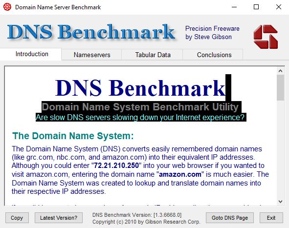 DNS Benchmark - Самый быстрый DNS сервер