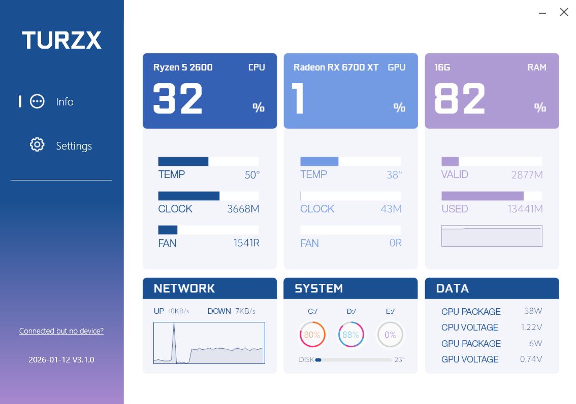 TURZX — Второй экран через USB без потери FPS